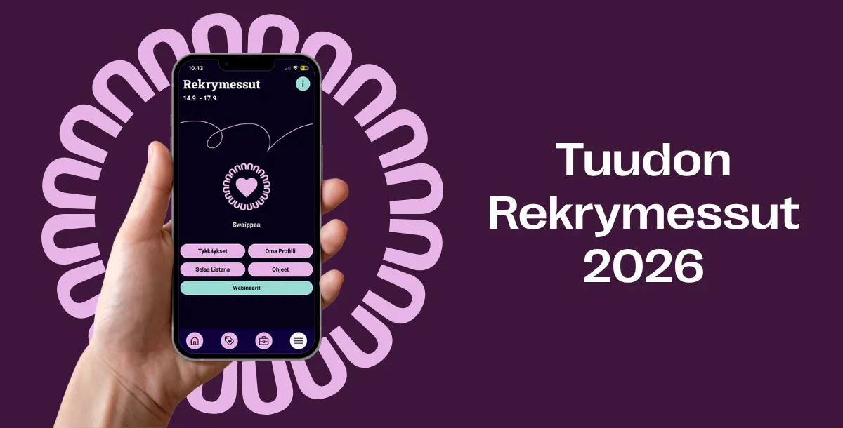 Yli 27 000 kävijää ja 220 000 swaippausta – näin Tuudon Rekrymessut menivät